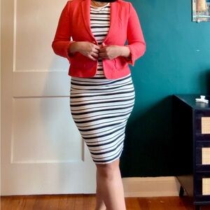 Ann Taylor Vibrant Coral Blazer